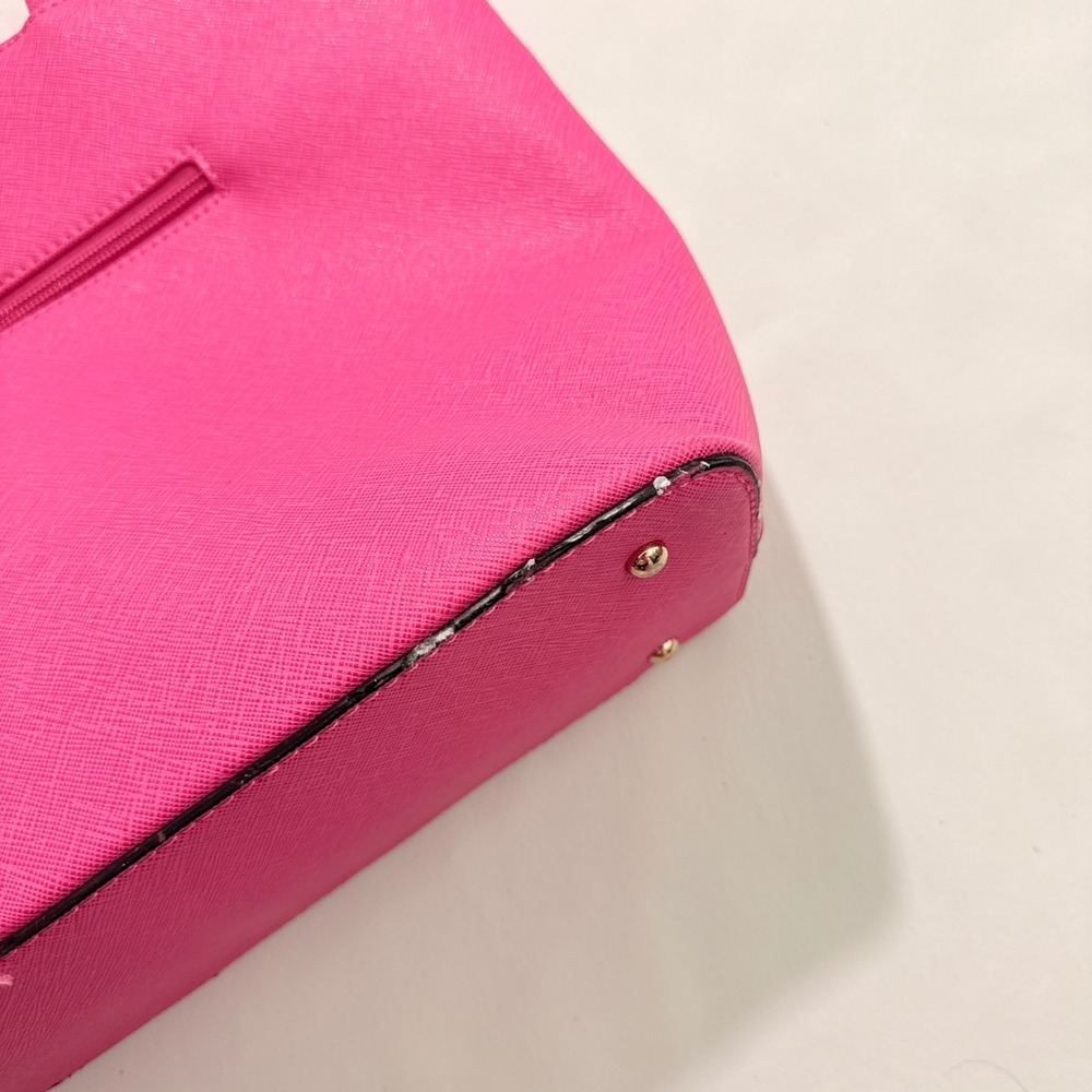 Kate Spade Tote Bag Womens Large Pink Colorblock Saffiano Leather Shoulder Bag - Picture 5 of 9